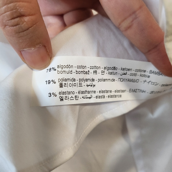 Zara White Button-Up Shirt - Picture 4 of 6